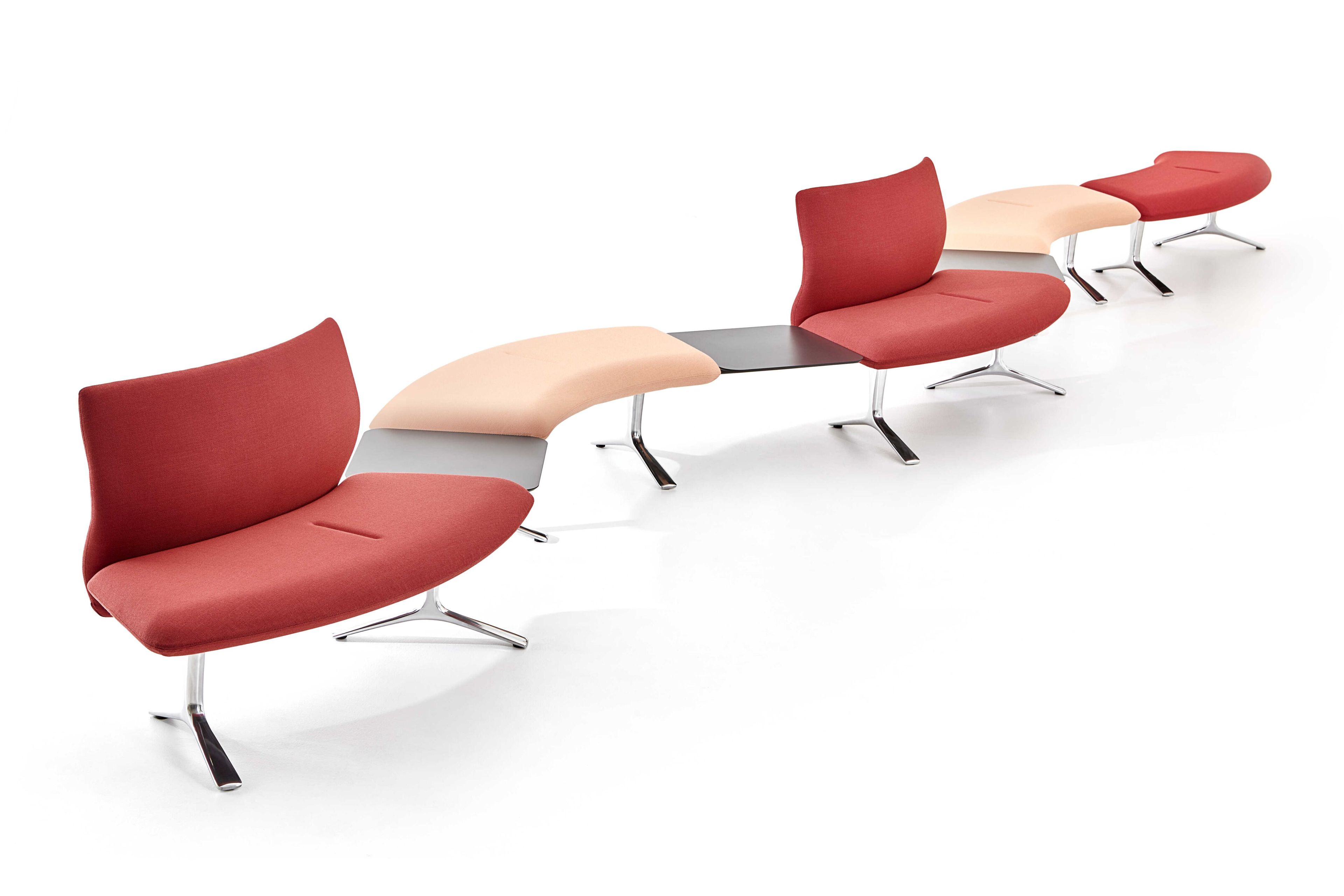 Модульная скамья из ткани со спинкой VAGHI Mewa ARCH-00040378 - Вид №2