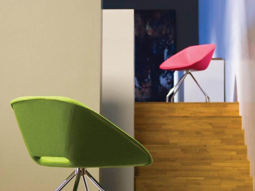 B&T Design Стул на козелке из ткани Kirmizi sun-id-1457187 - Вид №9