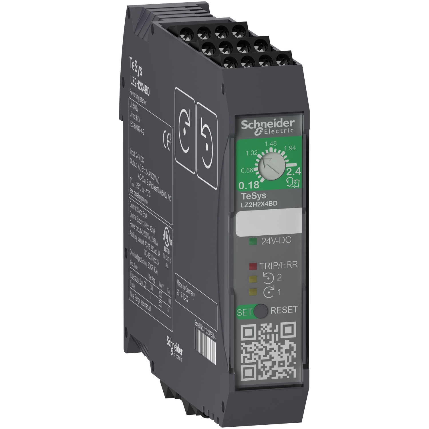 LZ2H6X5FU Пускатель реверсивный H 1.5-6.5А 110-230В AC винтовые зажимы Schneider Electric TeSys 