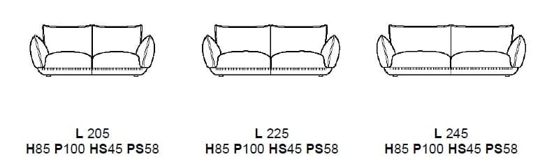 Съемный диван из ткани Calia Italia Superior ARCH-00000252 - Вид №2