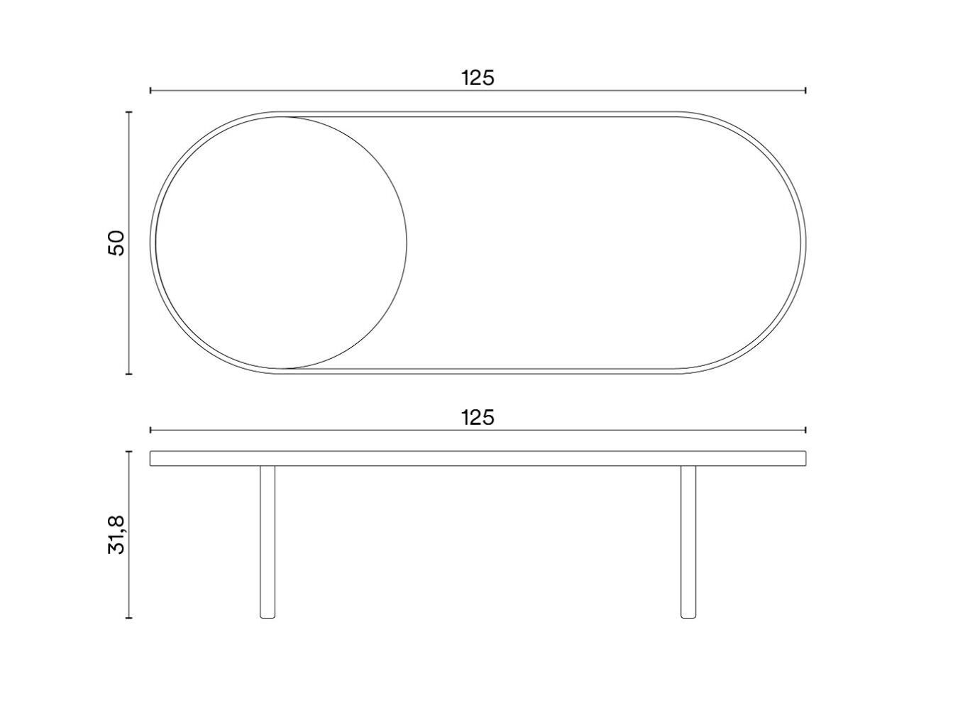 Деревянный овальный журнальный столик Noah Living Piet ARCH-00145810 - Вид №6