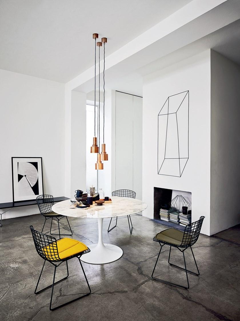 KNOLL Стул из стали со встроенной подушкой Bertoia sun-id-1403477 - Вид №4