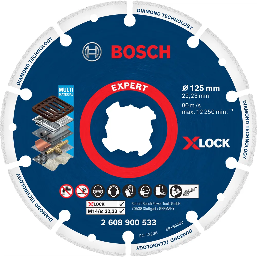 Диск алмазный по металлу сегментированный Bosch X-lock Metal, 125x22.23 мм 82838624 STLM-2075852 BOSCH PROFESSIONAL 