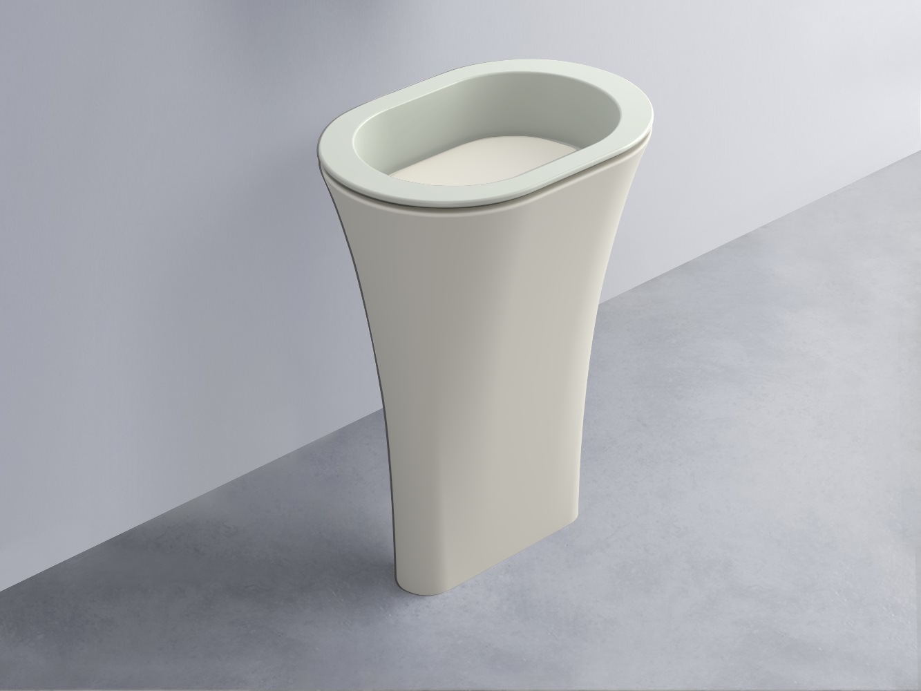AMLA65-PM+AMPILO-TL+AMCOLO-TL Раковина Amedeo Ovale отдельностоящая cielo Enjoy + Amedeo Ceramica Cielo
