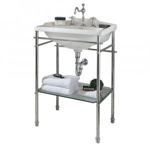 IMSR96 Подставка для умывальника Drift Square со стеклянной полкой Drift Imperial