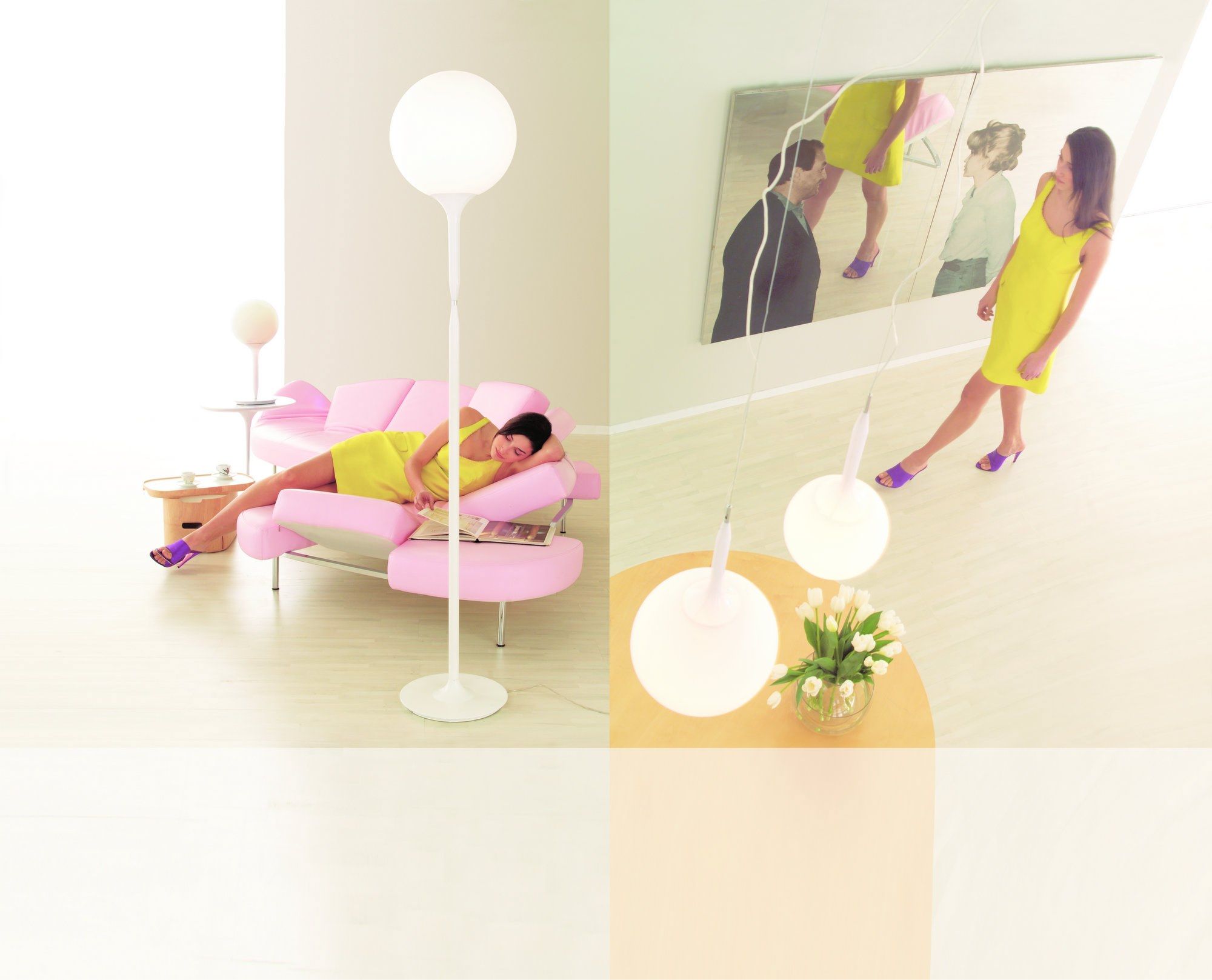 Напольная лампа из дутого стекла Artemide Castore ARCH-00120451 - Вид №5