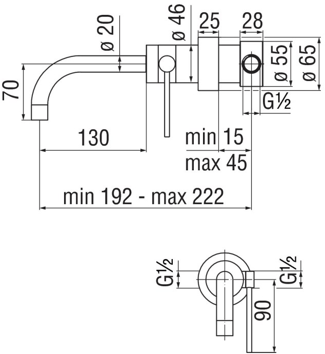 Nobili Rubinetterie Смеситель для умывальника, однорычажный Plus Pl00198cr - Вид №2