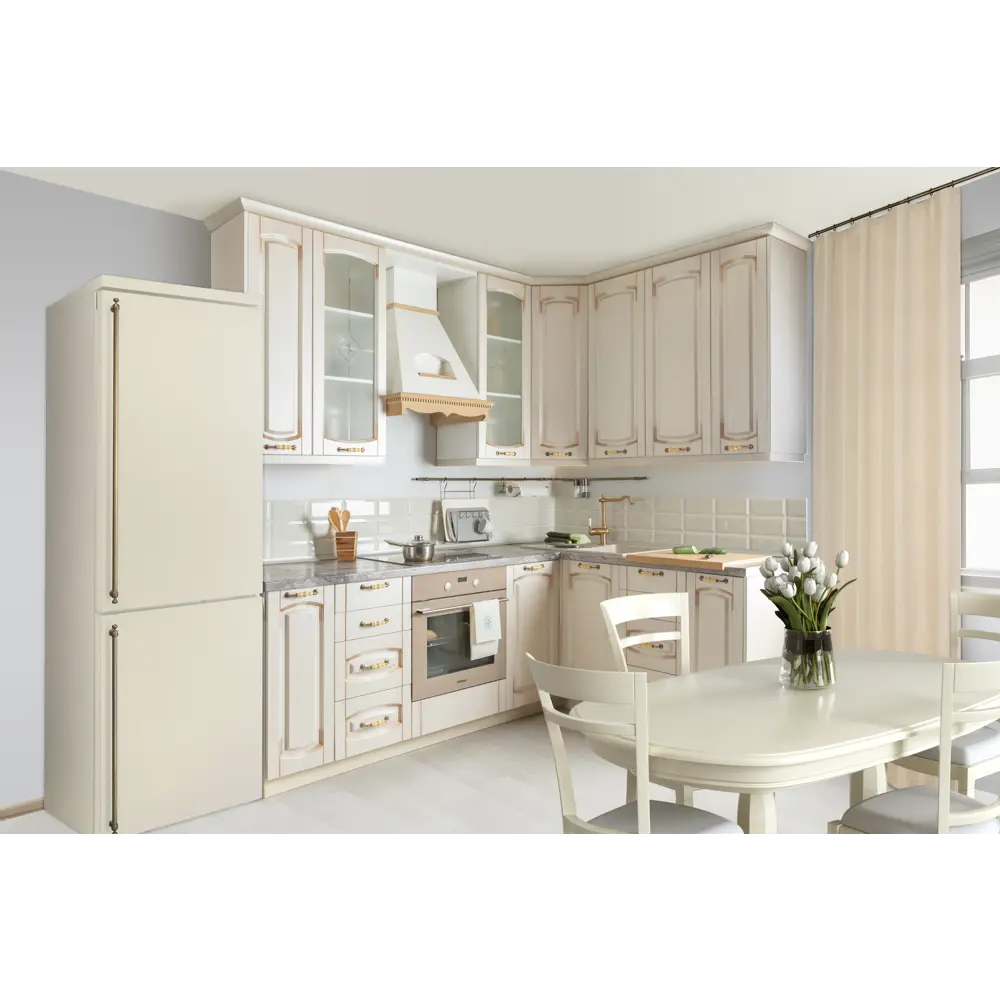 Фасад для кухонного шкафа Петергоф 29.7x76.5 см Delinia ID МДФ цвет бежевый STLM-2096441 - Вид №3