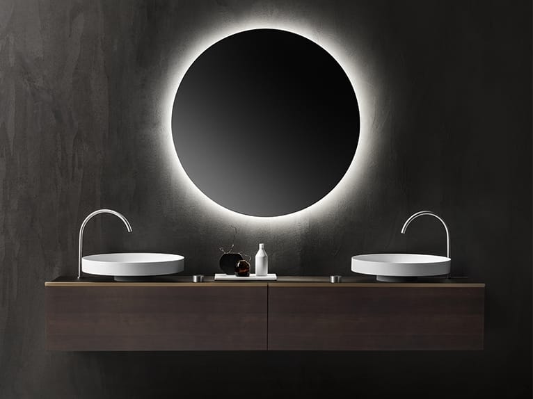 Двойной подвесной умывальник Falper эксцентричный ARCH-00048062