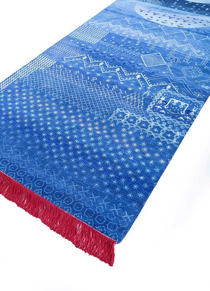 Шерстяной ковер ручной работы с прямоугольным рисунком Jaipur Rugs Brahmaand-A Cosmic Affair ARCH-00047640 - Вид №1