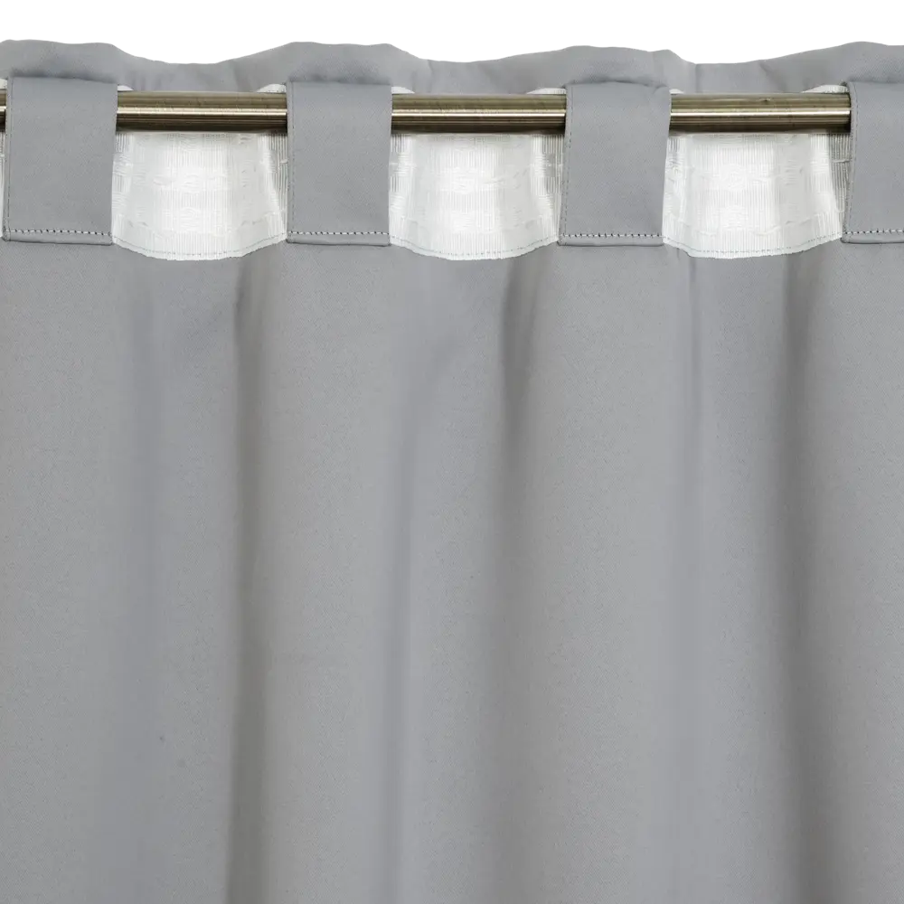 Штора INSPIRE Arel Granit 3 - серый димаут 140x280 см со скрытой лентой 84855307 STLM-0056155 - Вид №4