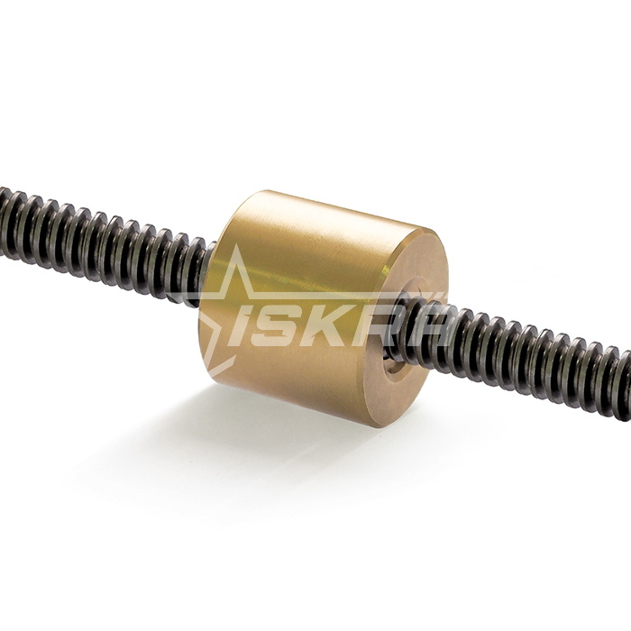 IS467 Гайка трапецеидальная (бронза) d=10 мм, шаг резьбы 2 мм (прав. резьба), LRM 10-2-D ISKRA 