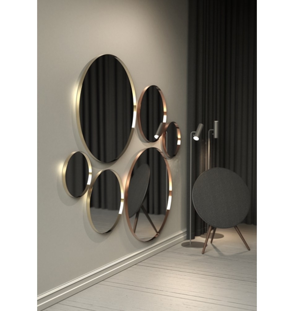 FROST Зеркало 4130, Ø60cm » медь Нержавеющая сталь Медь U4130-C  - Вид №2