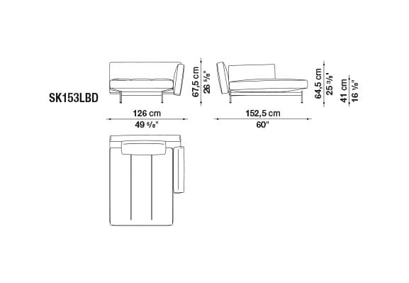 4-местный кожаный диван B&B Italia SAKé ARCH-00129422 - Вид №3