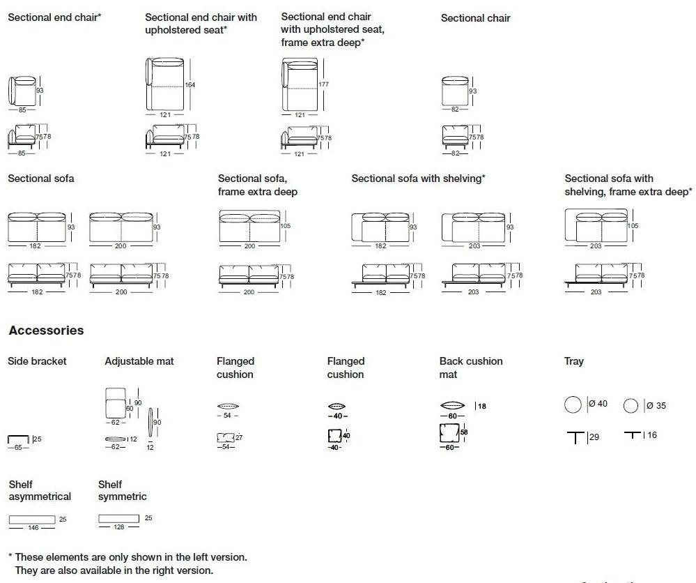 Rolf Benz Диван из ткани Rolf benz 515 addit sun-id-1484410 - Вид №2