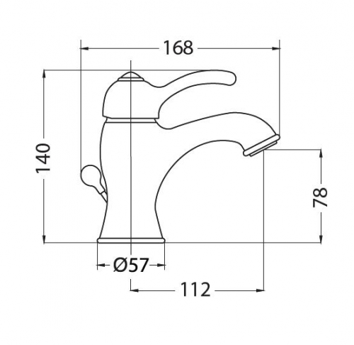 Смеситель MIGLIORE Lem Swarovski, ML.LEM-1913.DO для раковины - золото  - Вид №1