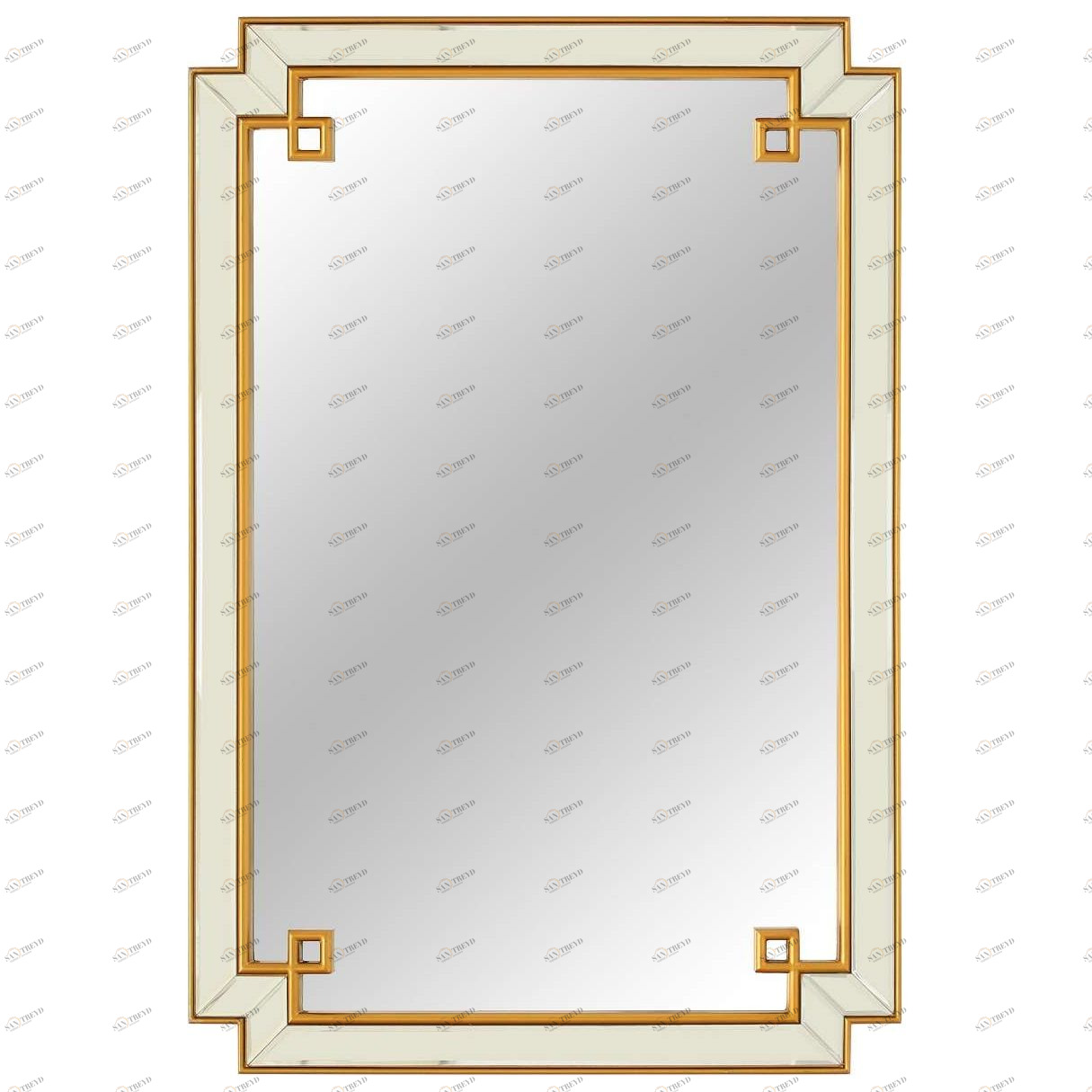 Зеркало настенное 96х65 см золотое York Gold ART-ZERKALO ДИЗАЙНЕРСКИЕ 00-3884134 Зеркальный;золото 