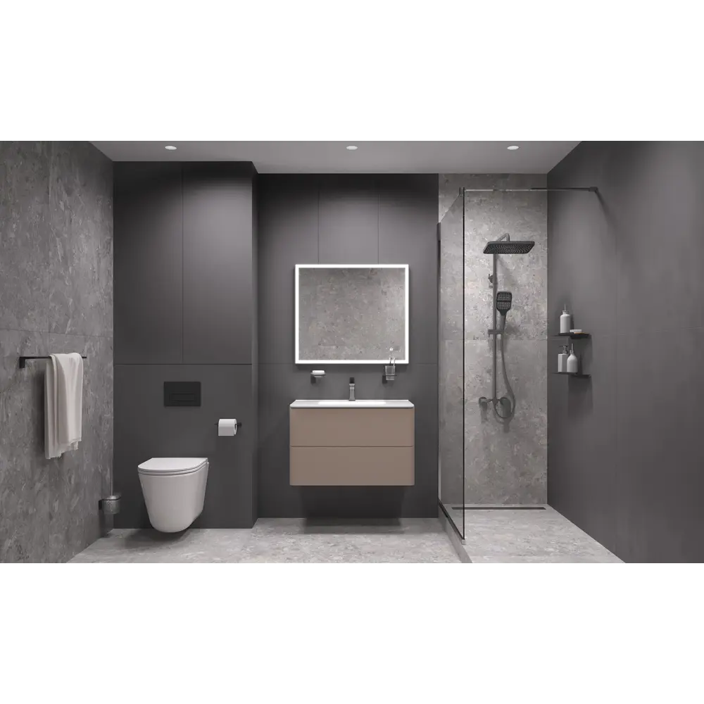 89379373 Ёршик для унитаза Iddis Lahta LMLAHSG0Bi47 подвесной цвет черный STLM-1563663 - Вид №3