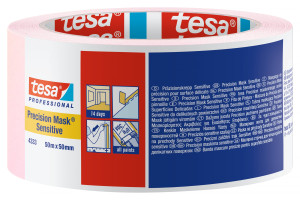 16071212 Малярная лента розовая 50м x 50мм (14 дней) 04333-00021-02 TESA