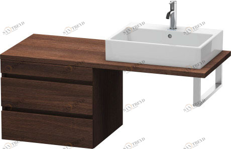 DS533805353 DuraStyle Шкафчик для консоли Каштан темный, декор Duravit