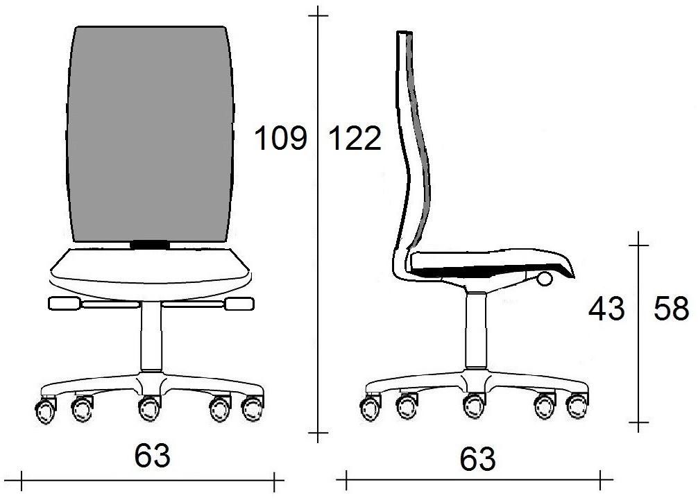 TALIN Сетчатое офисное кресло с 5 спицами на колесиках sun-id-1467682 - Вид №1