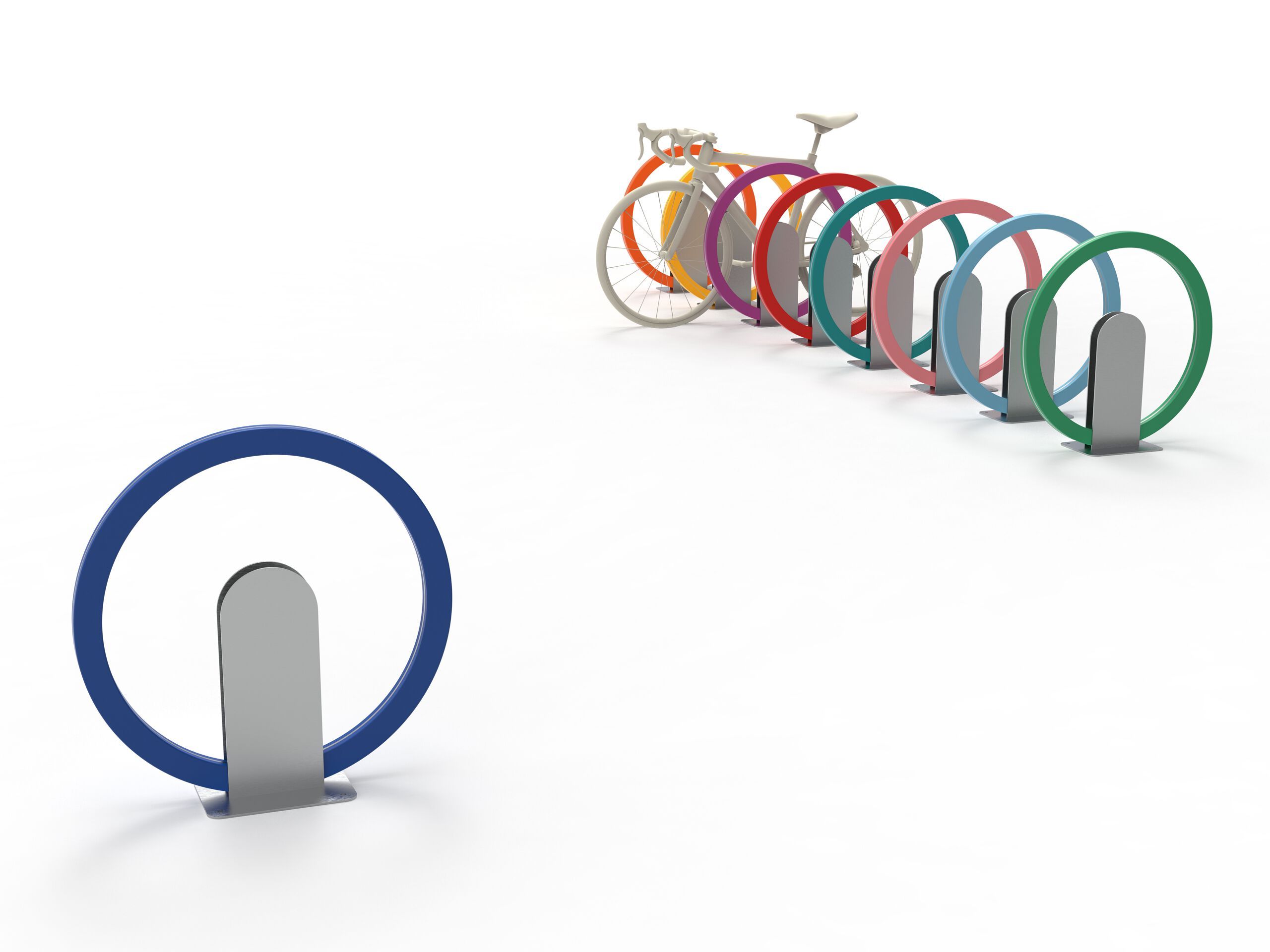Стойка для велосипедов из полиэтилена и нержавеющей стали Donye BIKON ARCH-00070986 - Вид №4