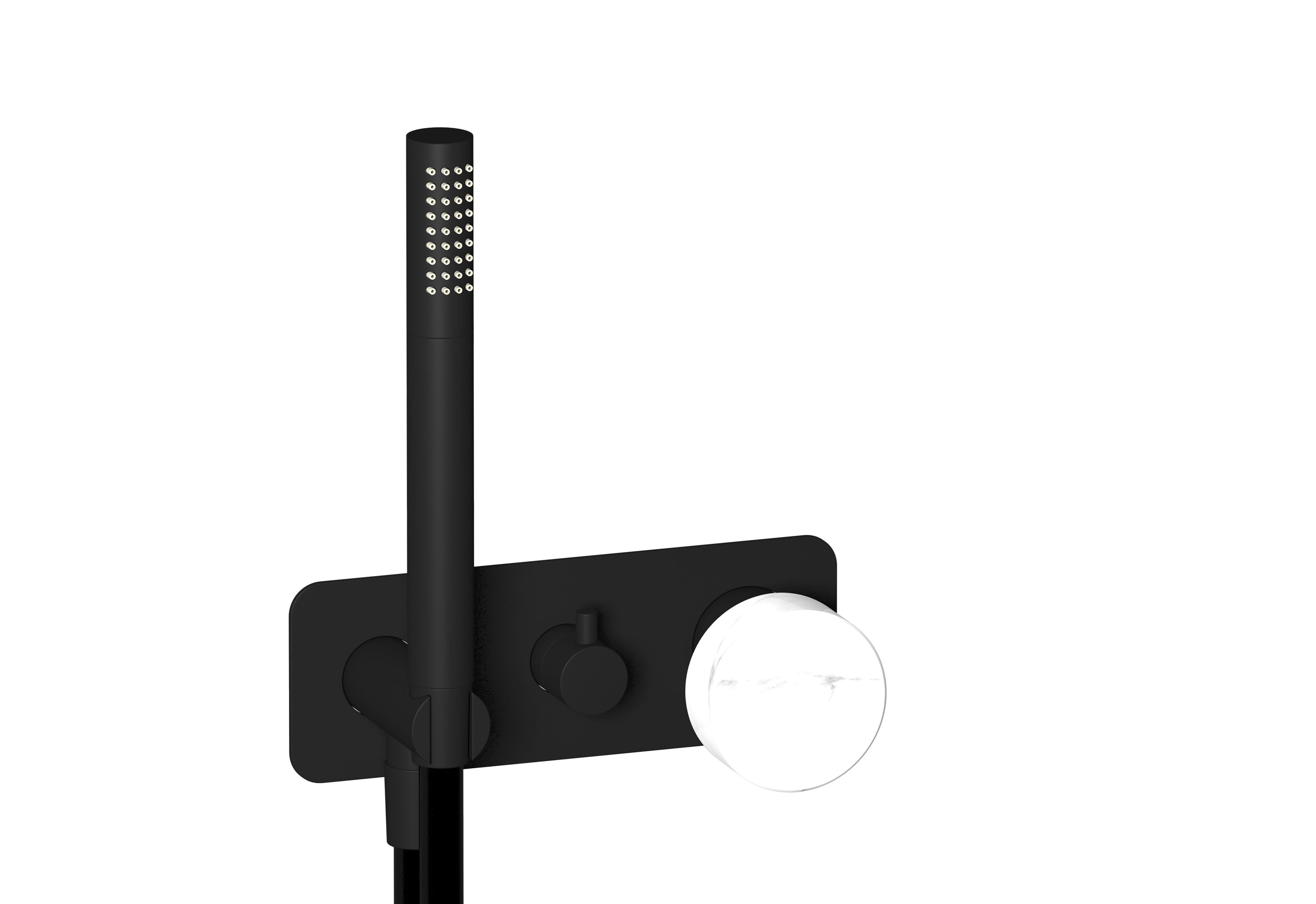 Смеситель для душа с 3 отверстиями из мрамора с ручным душем IB мрамор + мрамор Elle ARCH-00100766 - Вид №9