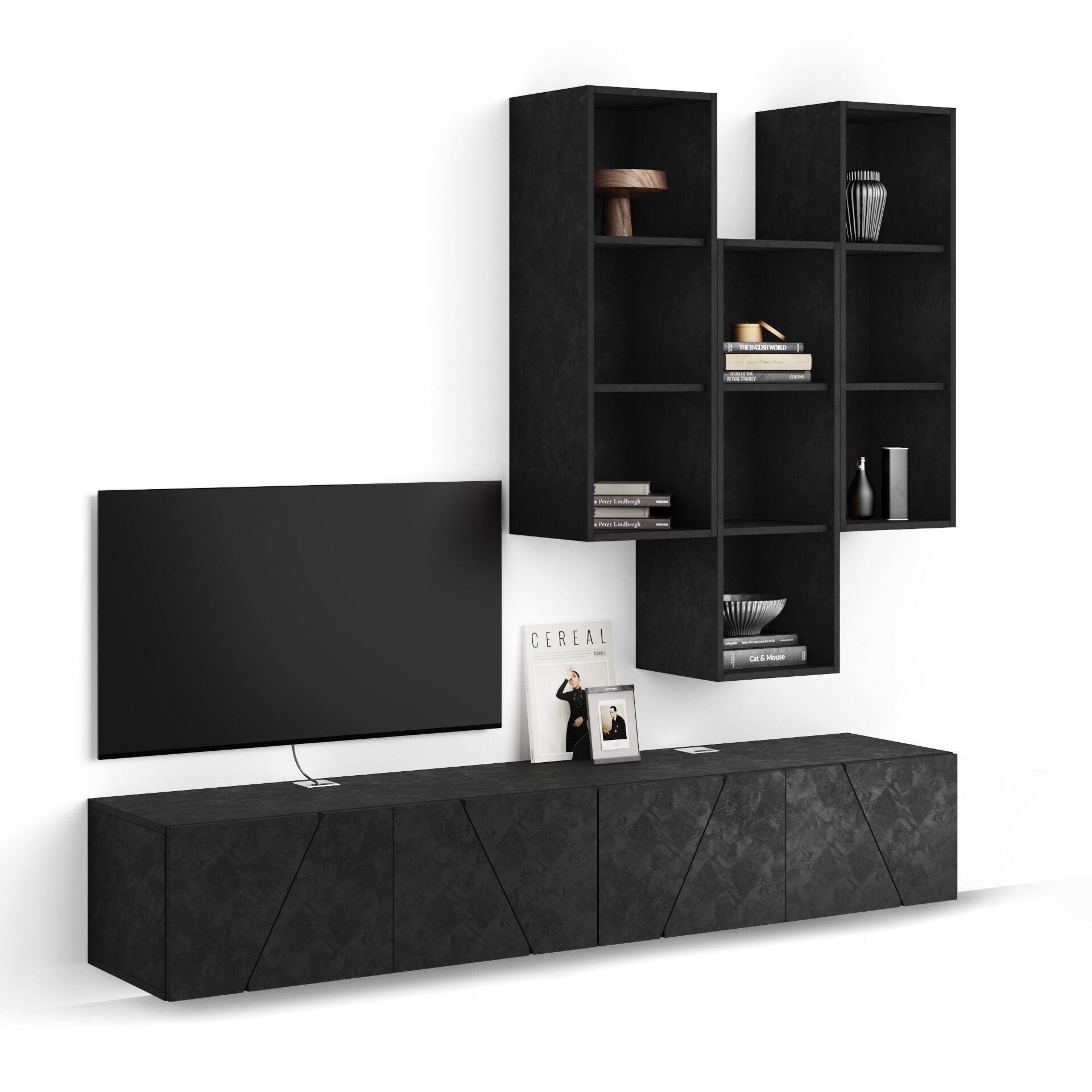 Модульная стена установила оборудованную стену в меламинированном Mobili Fiver EMMA ARCH-00091039 - Вид №95