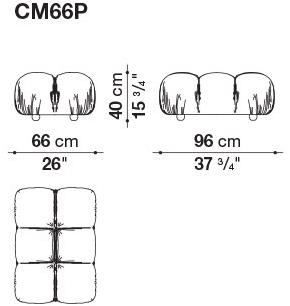 B&B Italia Модульный модульный диван с тафтингом из ткани Camaleonda sun-id-1507570 - Вид №15