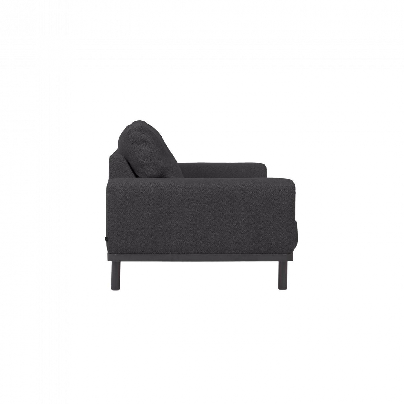 091150 Диван 3-х местный серый с темными ножками La Forma Noa - Вид №3