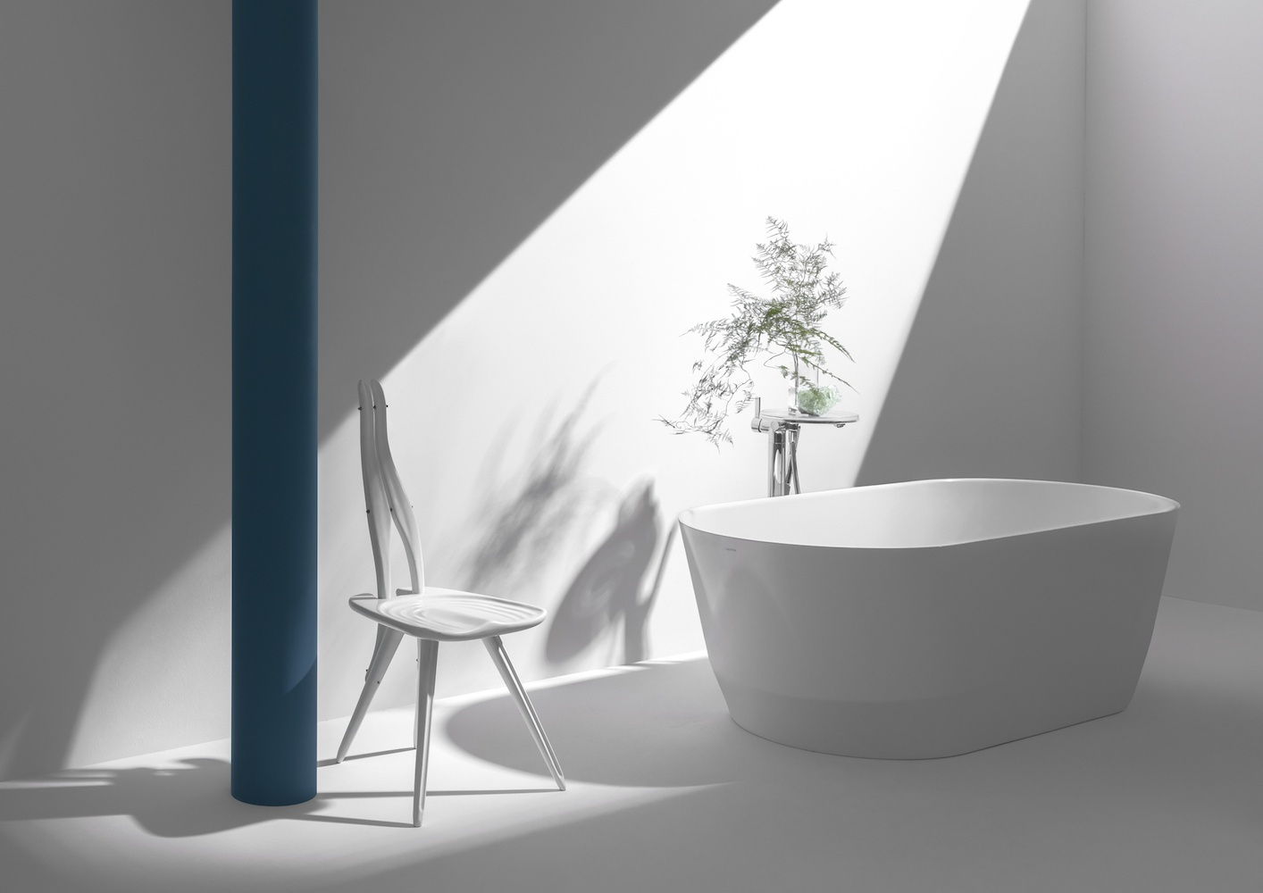 H3213310041211 Смеситель для ванны-душа напольного монтажа с душевым набором LAUFEN PRO - Вид №5