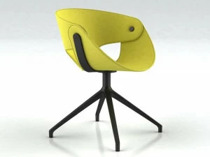 Tonon Стул с подлокотниками из кожи или ткани с паучьими ножками [email protected] 923.81