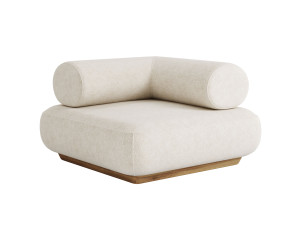 Угловое садовое кресло из ткани