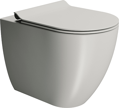 881017 Приставной унитаз напольный Бежевый GSI ceramica  Италия  - Вид №1