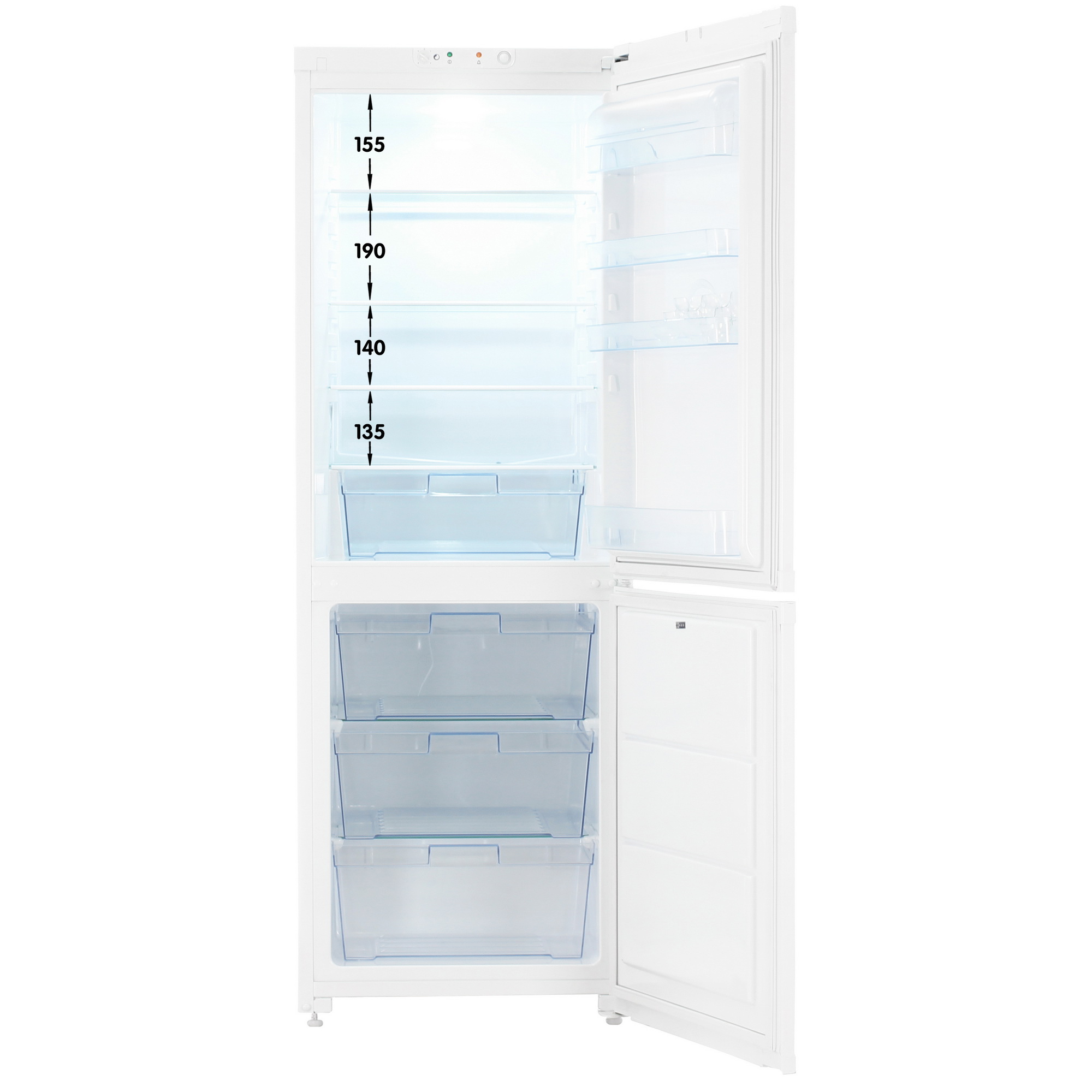 9978170 Холодильник с морозильником   ОРСК 173 B белый STDN-0091931 - Вид №1