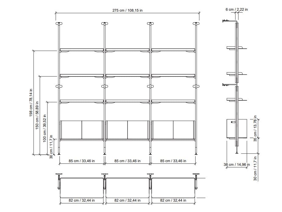 Книжный шкаф из массива дерева Morica Design Кутюр ARCH-00103529 - Вид №15