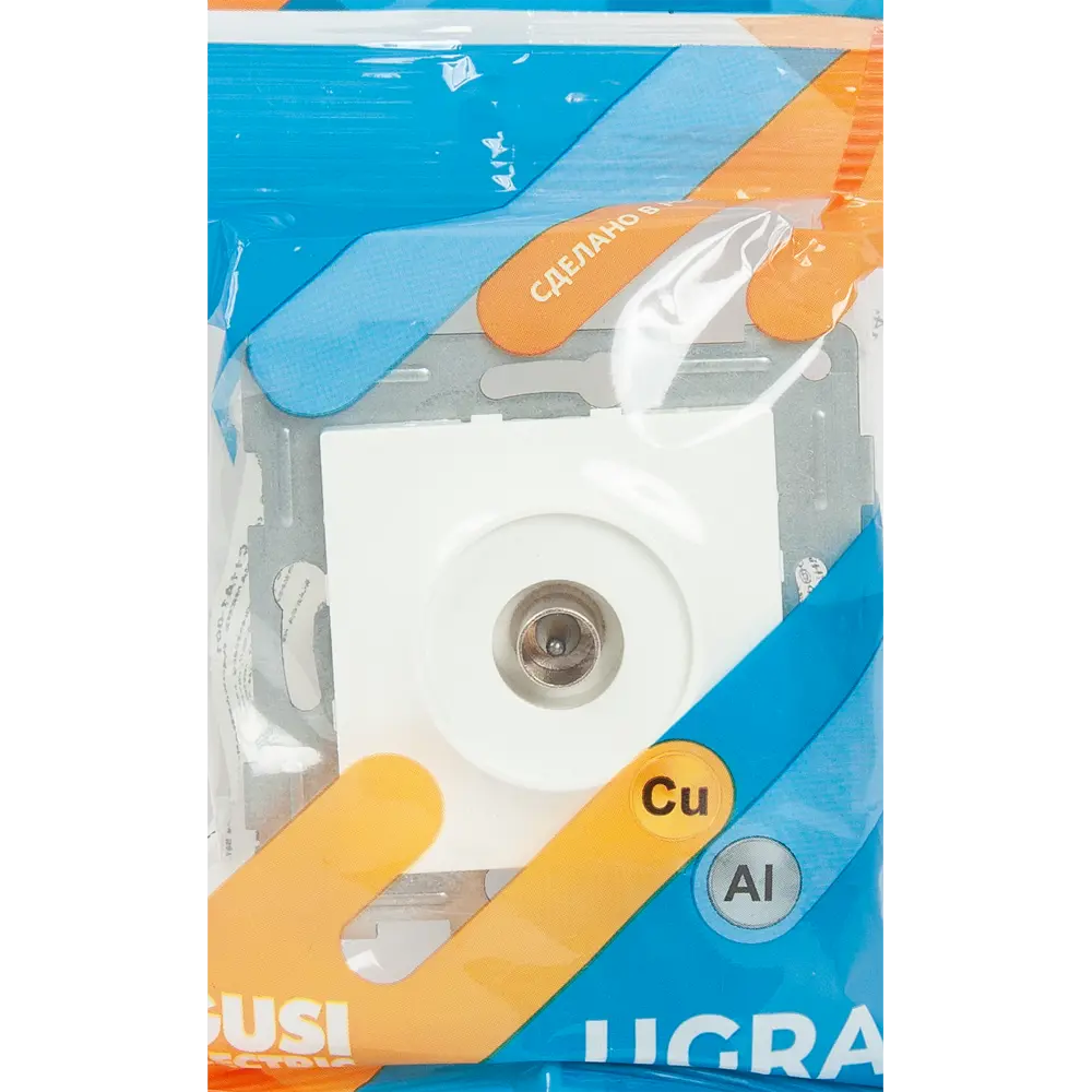 ТВ-розетка GUSI Electric Ugra для антенны, белая 83864367 STLM-0045184 - Вид №5