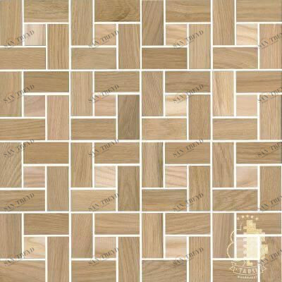 Мозаика и 3D панели из дерева Tarsi Городок 2d411 Дуб Селект (Гладкая) 331х331 мм 1401100021