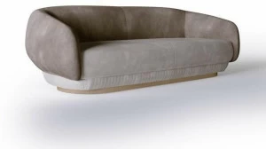 Carpanese Home 3-х местный диван из нубука Contemporary Moon 3p