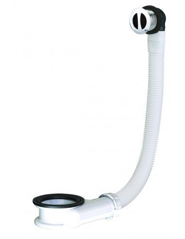 598500 001 00  Перелив для умывальника, крышка Д. 30 мм, зажим от 0 до 25 мм, белый хром Valentin Хром  - Вид №1