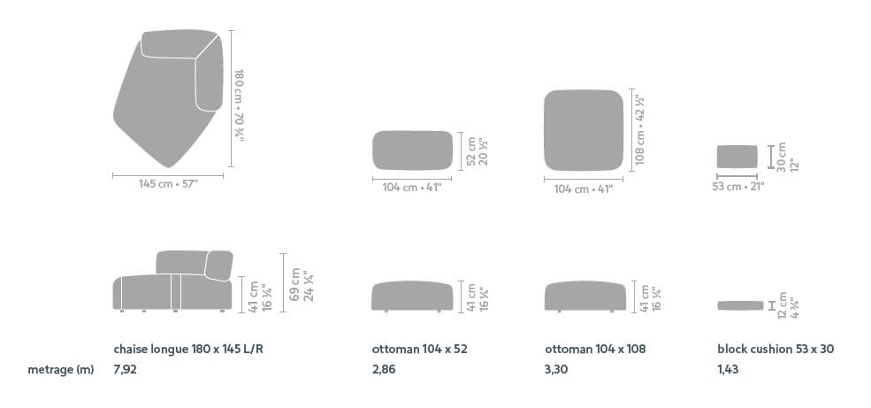 Тканевый изогнутый модульный диван Linteloo Gilbert ARCH-00115499 - Вид №3