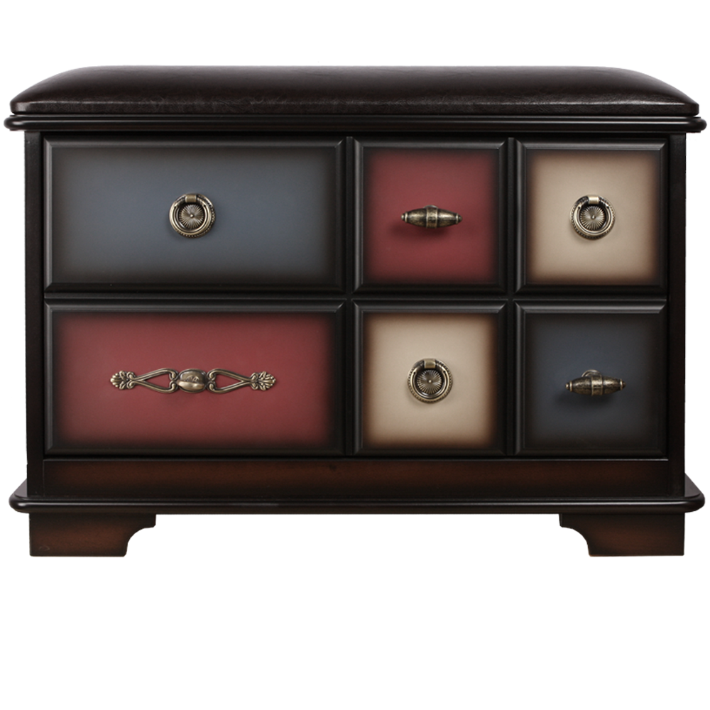 11540 Банкетка Пандора 3 с ящиком Орех Mix BOGACHO 4627139509639 - Вид №3