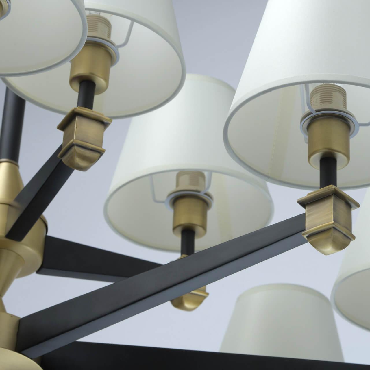 Потолочная люстра MW-Light ДельРей 700013512 кремовая MW-LIGHT ДИЗАЙНЕРСКИЕ, ДЕЛЬРЕЙ 220618 Кремовый  - Вид №1