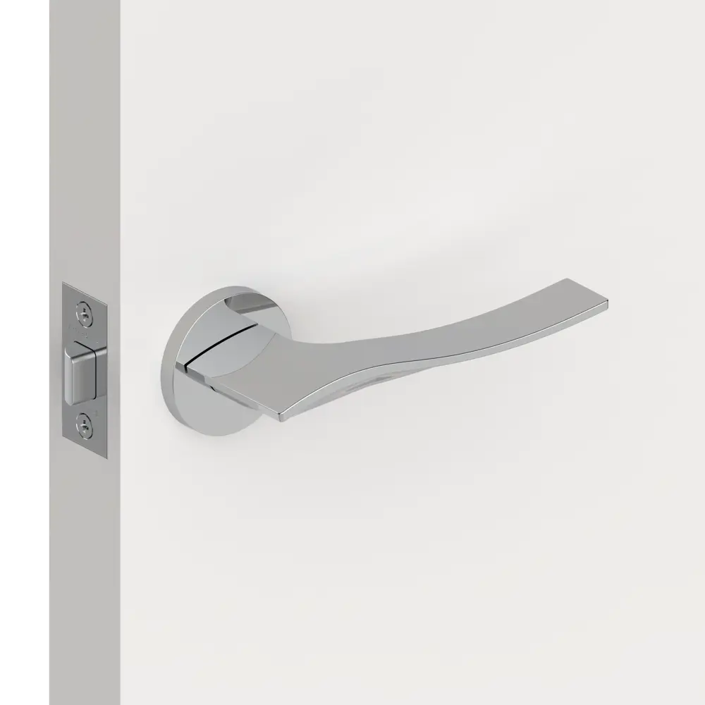 Ручка дверная Armadillo Aqua URS без запирания ЦАМ гальваническое покрытие цвет хром STLM-2153661 - Вид №4