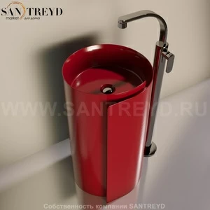 MR44C3011 Напольная раковина стоящая круглая Ceramica Flaminia Roll