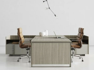 CUF Milano Стол из ламината с двойным рабочим местом с надставкой Magenta Ma 31