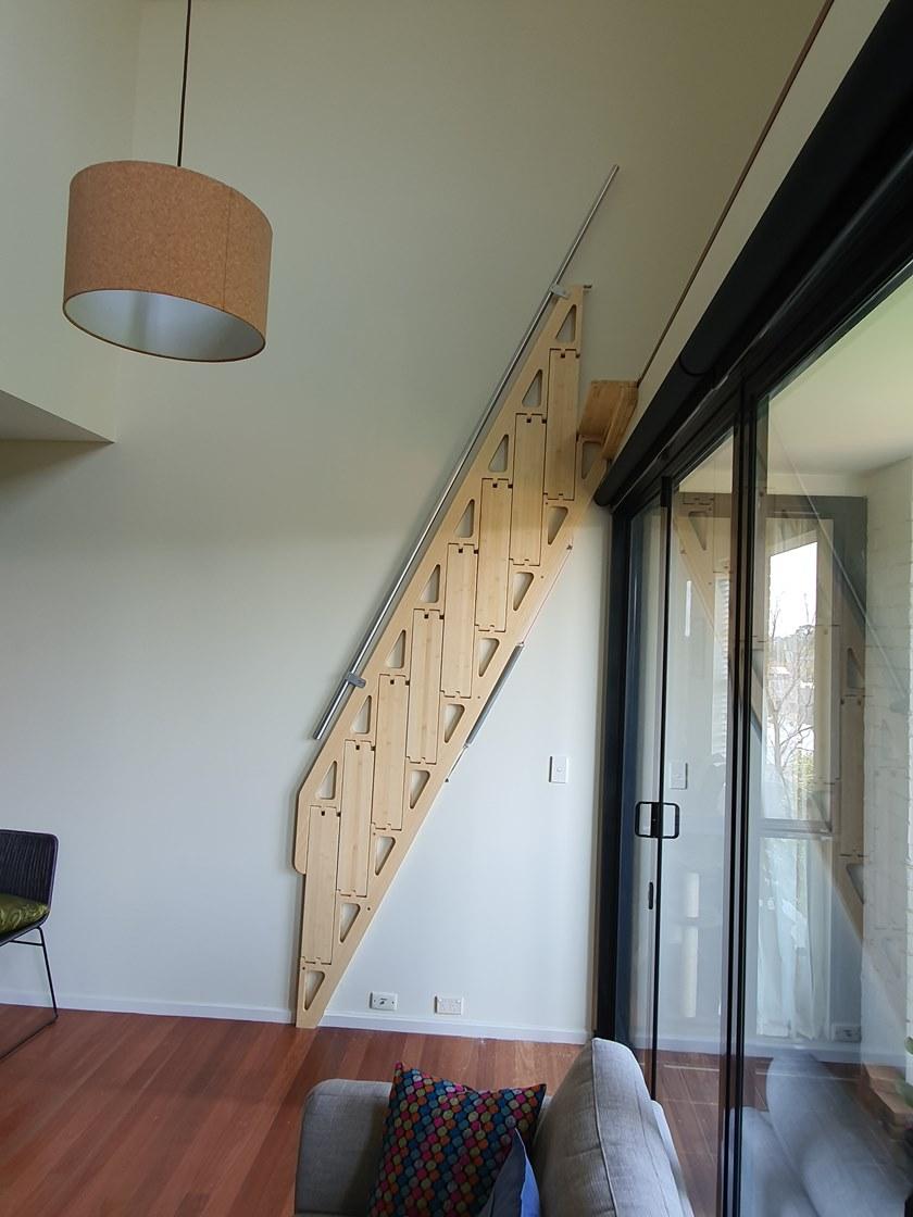 Bcompact Выдвижная лестница из бамбука  Bhl-02  - Вид №17