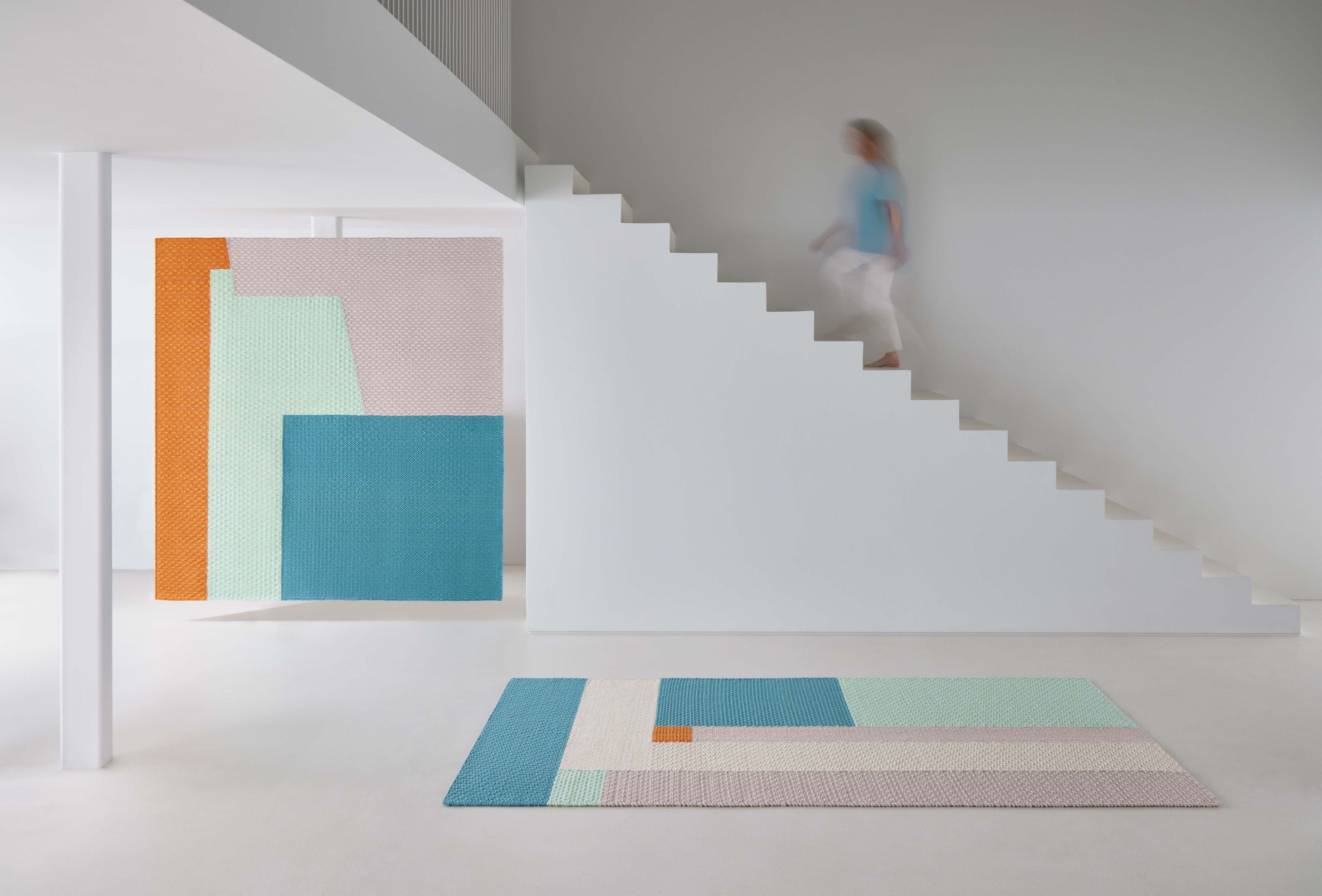 Шерстяной ковер GAN WEAVE SPACE HOPPER BLUE ARCH-00030758 - Вид №7