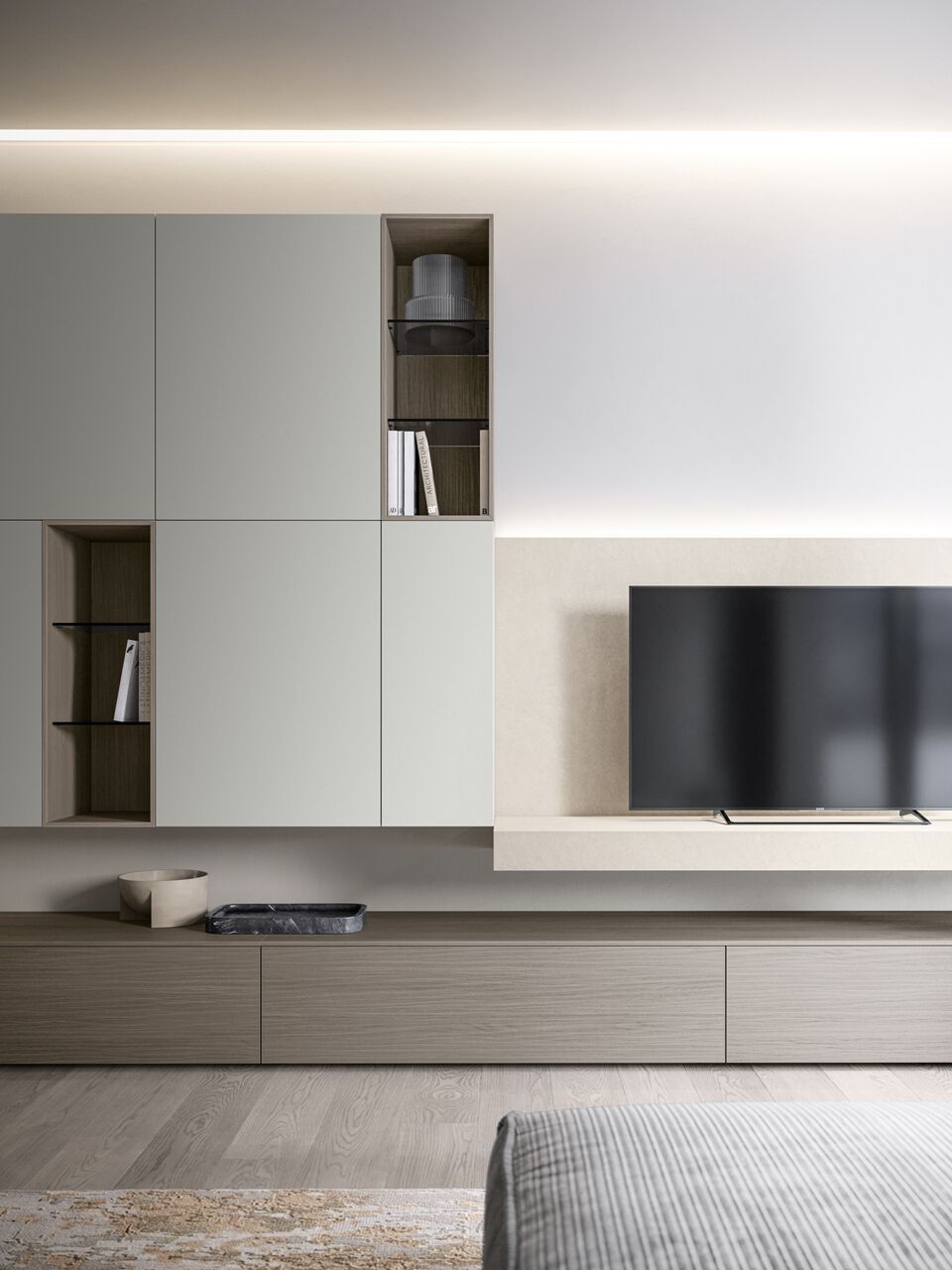 Деревянная секционная оборудованная стена Santalucia Mobili MENSOLA CENTO ARCH-00123286 - Вид №2