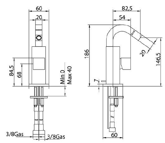 752220SN01 Смеситель Bandini Ice Cube Santreyd - Вид №1